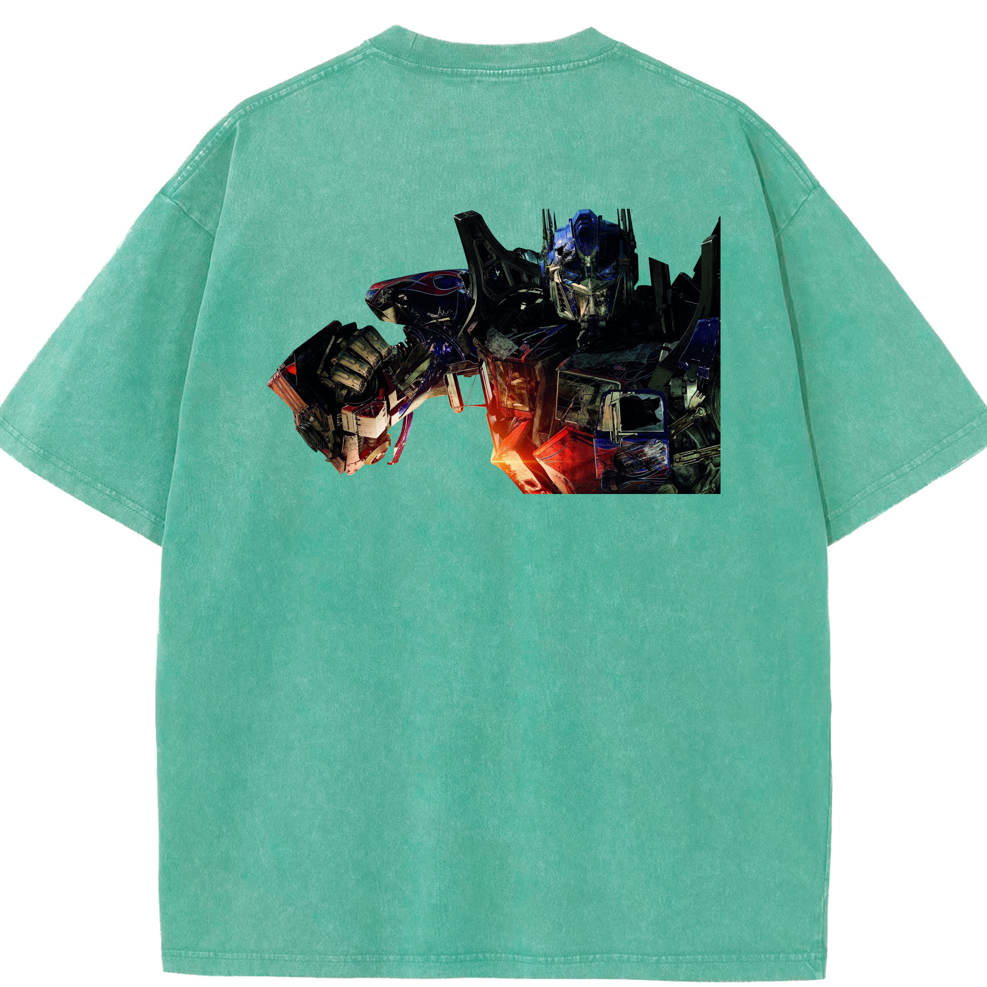 （画像用）  綿100% ヴィンテージ風 半袖Tシャツ（背面プリント）